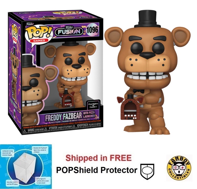Funko POP Games Fusion FNAF Freddy Fazbear with Pizza Launcher #1096
